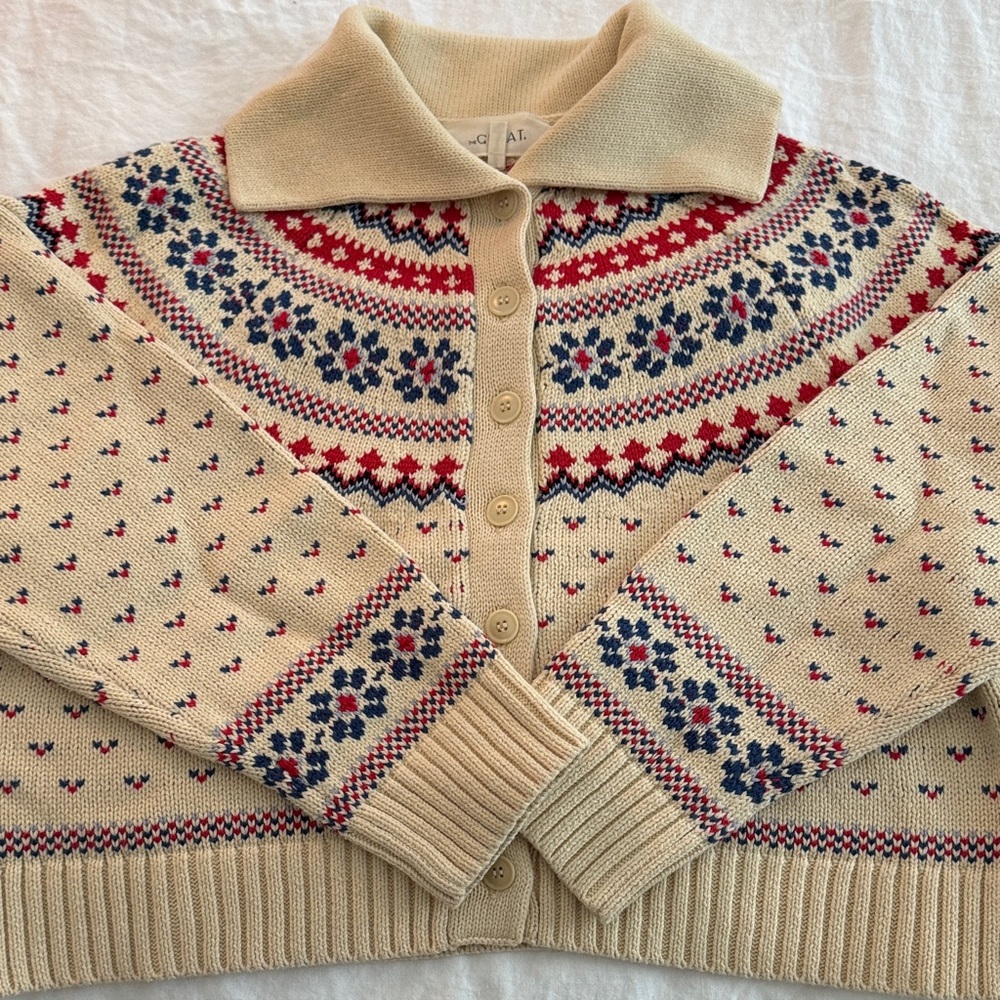 The Great Fair Isle Knit Cardigan